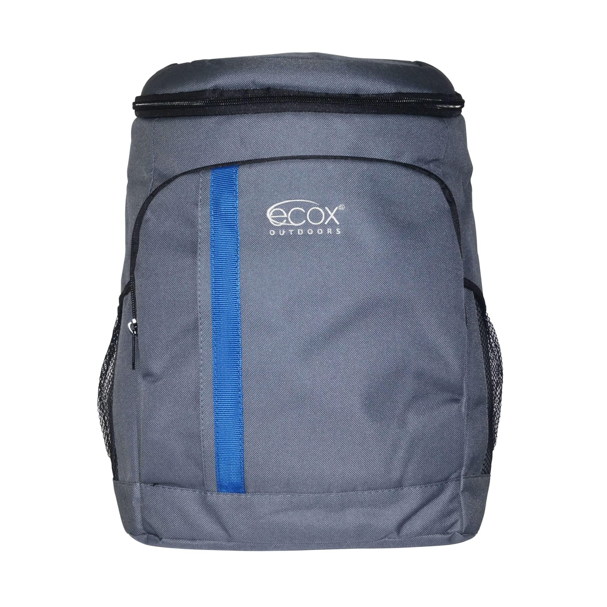 Ecox Outdoors Cooler Backpack Insulated 20L About 30 Can Capacity With Bottle Opener Padded Straps Lightweight And Easy To Carry