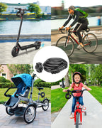 Keystp Bike Lock Cable, Up To 15Mm Thicker Steel Cable, High Security 5-Digit Resettable Combination Bicycle Lock Anti-Theft, Sc