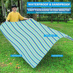 K Y Kangyun Large Beach Blanket Picnic Blankets Sandproof Waterproofmat For Beach, Travel, Camping, Hiking, Park Grass,Home Fold