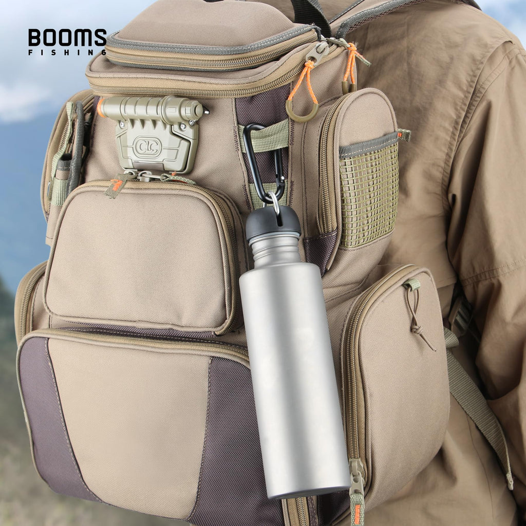 Booms Fishing Cc2 Black Carabiner Clip, 3 '' Large Carabiner Keychain, Multi-Use Aluminium D Ring Caribeener Clips, 10 Pack Blac
