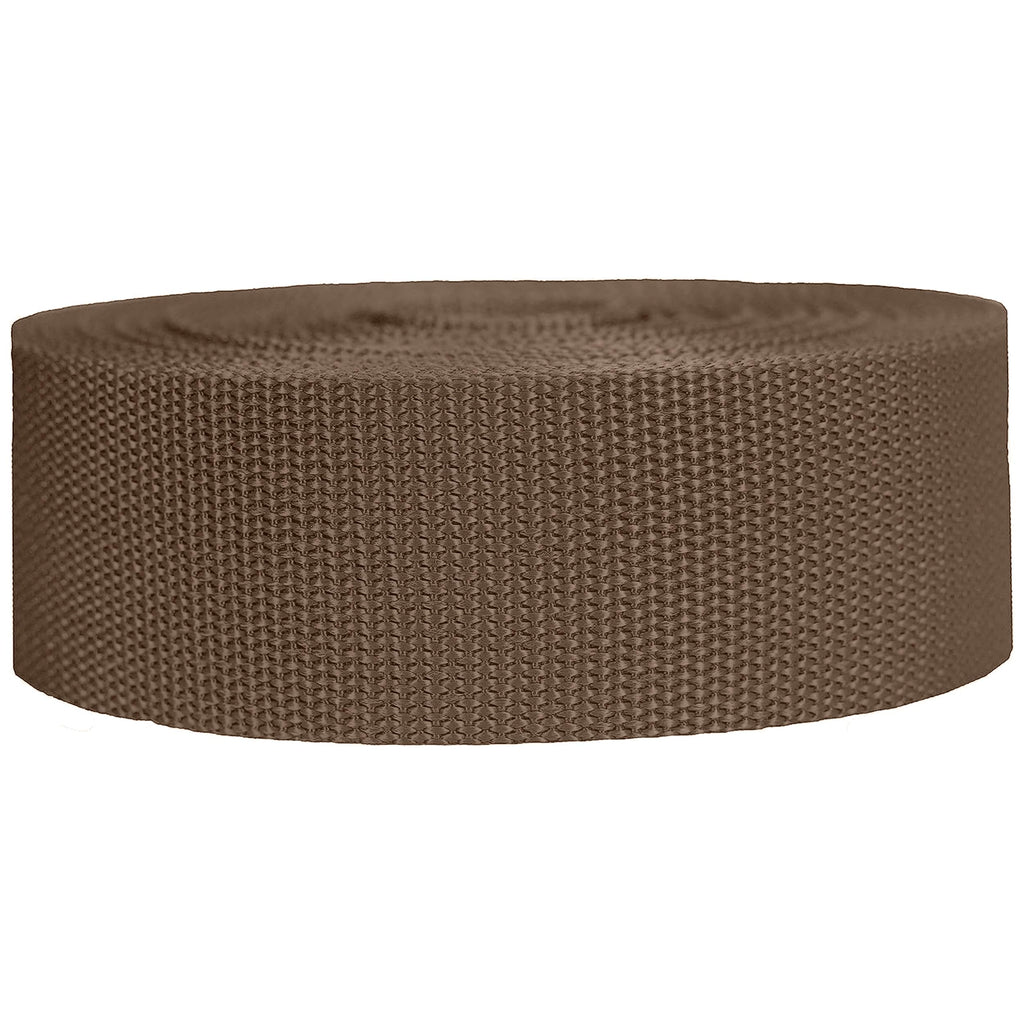Strapworks Heavyweight Polypropylene Webbing - Heavy Duty Poly Strapping For Outdoor Diy Gear Repair, 2 Inch X 10 Yards - Tan