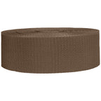 Strapworks Heavyweight Polypropylene Webbing - Heavy Duty Poly Strapping For Outdoor Diy Gear Repair, 2 Inch X 25 Yards - Tan