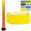 Easton | 1.10mm Flow Tack Bat Grip | Baseball / Softball | Orange & Yellow Pixel