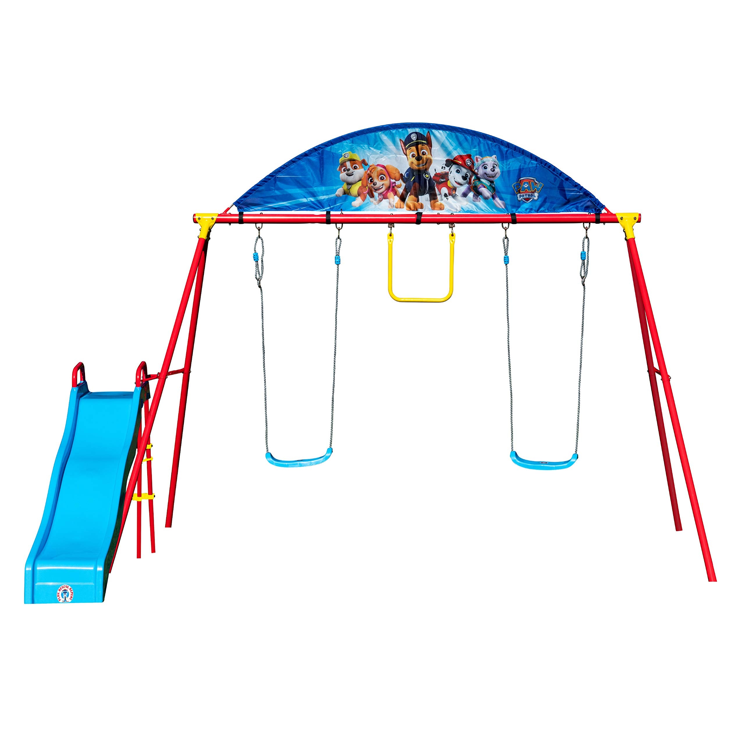 Swurfer PAW Patrol Swing Sets for Backyard, Swingset Outdoor for Kids - Playground Sets for Backyard, Heavy Duty Metal Frame, Pl