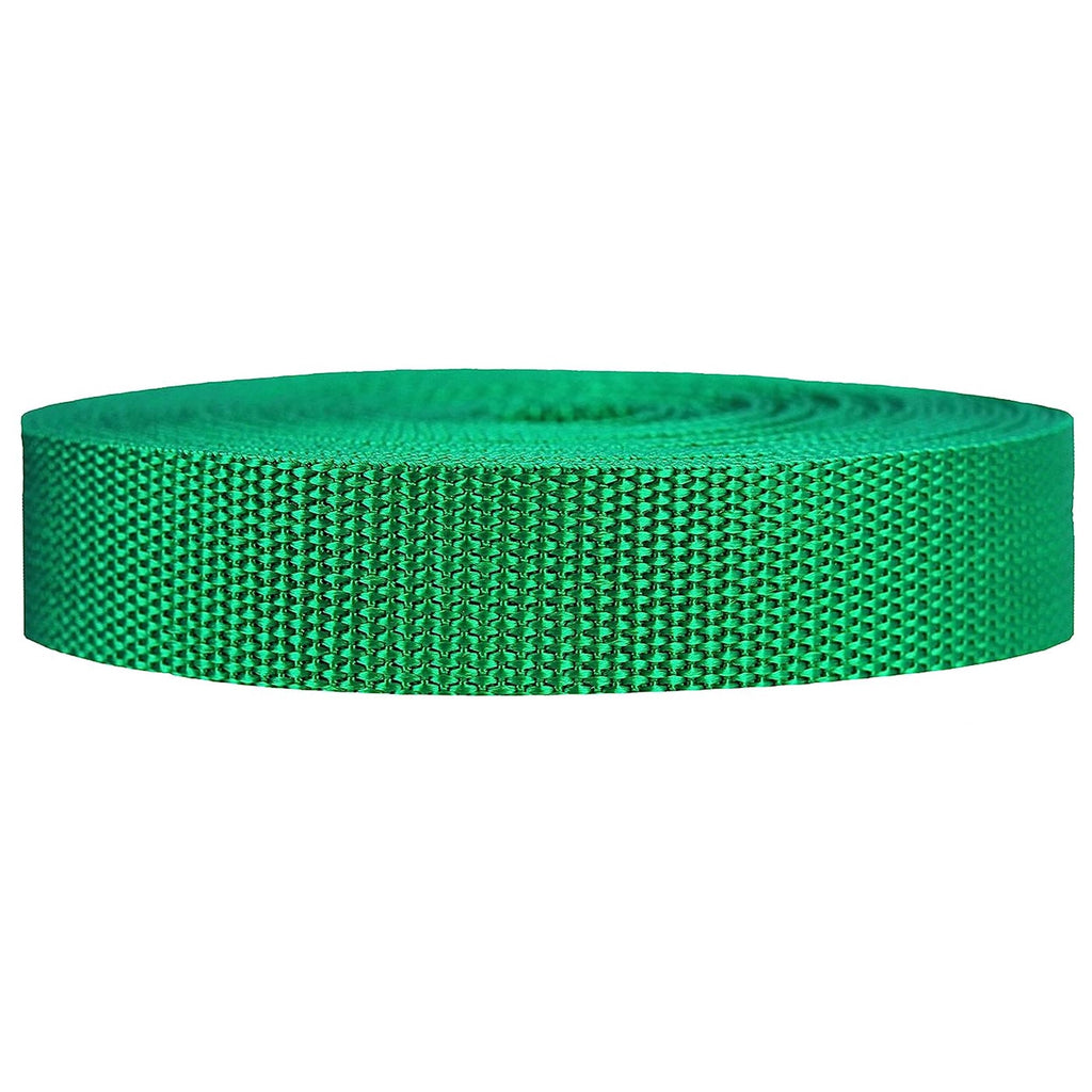 Strapworks Heavyweight Polypropylene Webbing - Heavy Duty Poly Strapping For Outdoor Diy Gear Repair, 1 Inch X 10 Yards - Kelly 