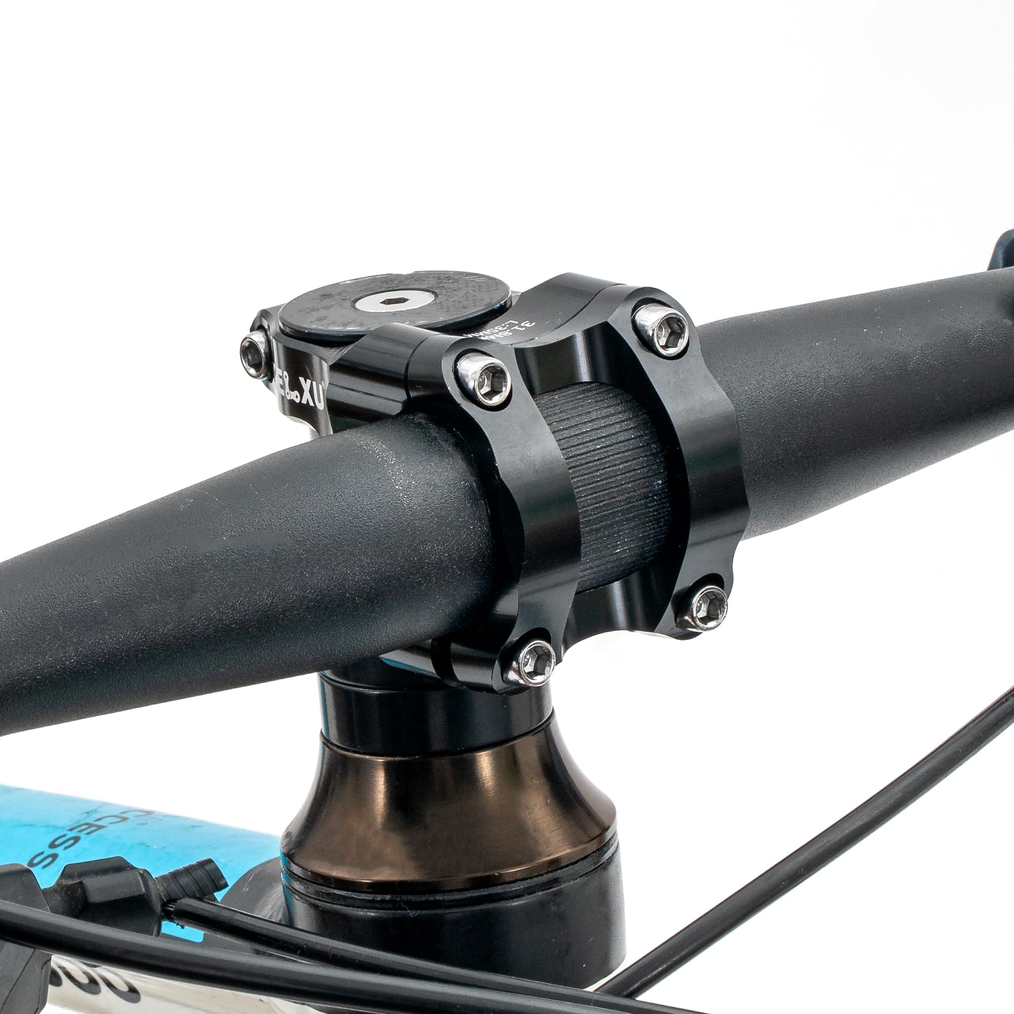 Kelxu Bike Stem 31.8 Lightweight Cnc Aluminum Alloy Short Mtb Stem 35Mm Handlebar Stem For Most Bicycle, Road Bike, Fixed Gear,