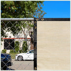 Colourtree Customized Size Fence Screen Privacy Screen Beige 8 X 172 - Commercial Grade 170 Gsm - Heavy Duty - 3 Years Warranty