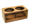 Whitecap 62612 Teak Two Insulted Drink Rack
