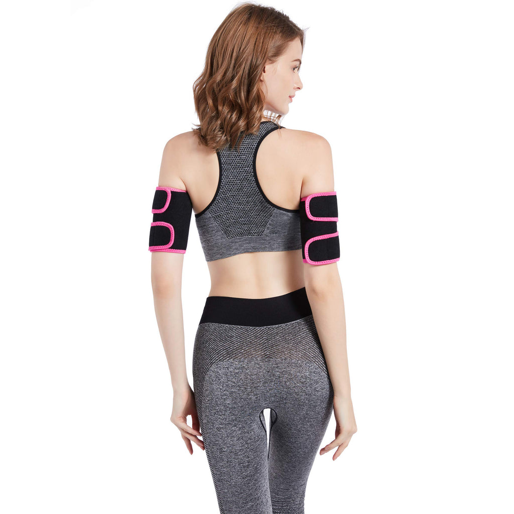 Bakerdani Hot Sweat Neoprene Compression Arm Sauna Sleeves Slimmer Bands Wraps Arm Trimmers For Men & Women (A Pair)
