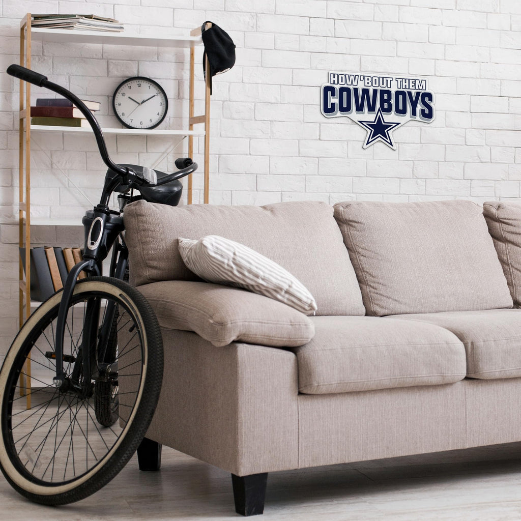 Rico Industries Nfl Football Dallas Cowboys Slogan Shape Cut Pennant - Home And Living Room D  Cor - Soft Felt Ez To Hang