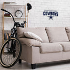 Rico Industries Nfl Football Dallas Cowboys Slogan Shape Cut Pennant - Home And Living Room D  Cor - Soft Felt Ez To Hang