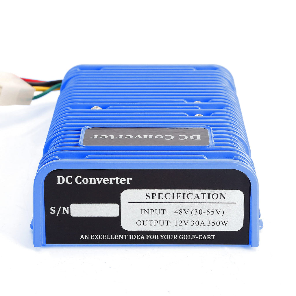 10L0L Golf Cart Voltage Reducer Voltage Converter Regulator Dc Power Reducer 30 Amp 360 Watt (36V/48V To 12V) Compatible With Cl