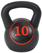 Fitvids Wide Grip Kettlebell Exercise Fitness Weight Set - Includes 5 lbs - 30LB Set of 3: 5/10/15LB - Black