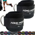 AOHO MOOON Comfortable Adjustable Ankle Straps for Cable Machines Women, Gym Workout Leg Straps, Ankle Cuffs for Glute Workouts,