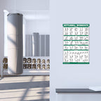 Palace Learning Quickfit Dumbbell Workouts And Kettlebell Exercise Poster Set - Laminated 2 Chart Set - Dumbbell Exercise Routin