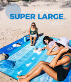 Ocoopa Diveblues Bohemian Beach Blanket Waterproof Sandproof, 10'X 9' Extra Large, Soft And Durable, Sand Free, Light Weight And