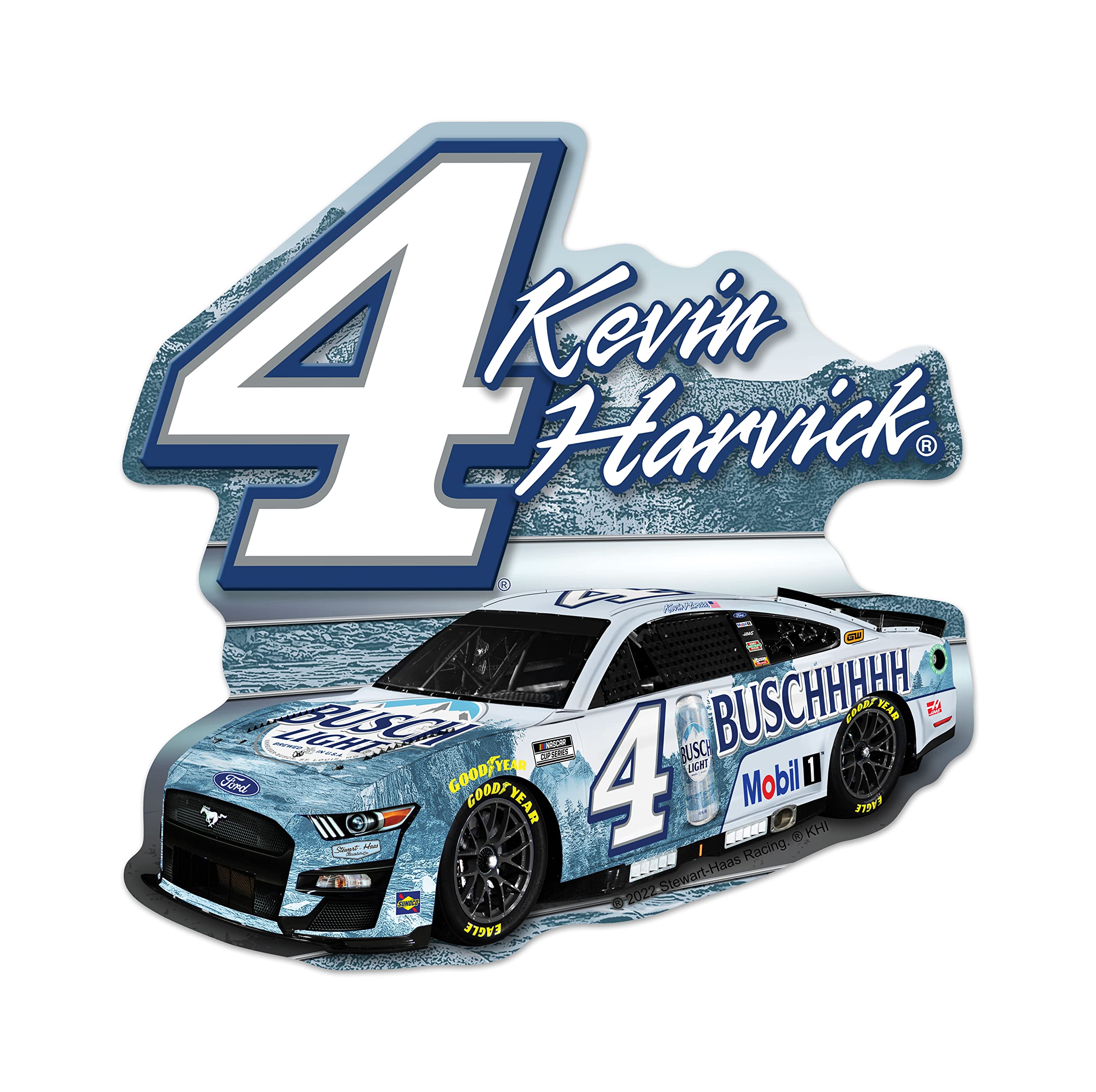 Rico Industries Nascar Racing Kevin Harvick #4 Busch Light Soft Felt Pennant - Ez To Hang - Home D  Cor (Game Room, Man Cave, Be