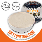 Franklin Sports Houston Astros Mlb Team Baseball - Mlb Team Logo Soft Baseballs - Toy Baseball For Kids - Great Decoration For D