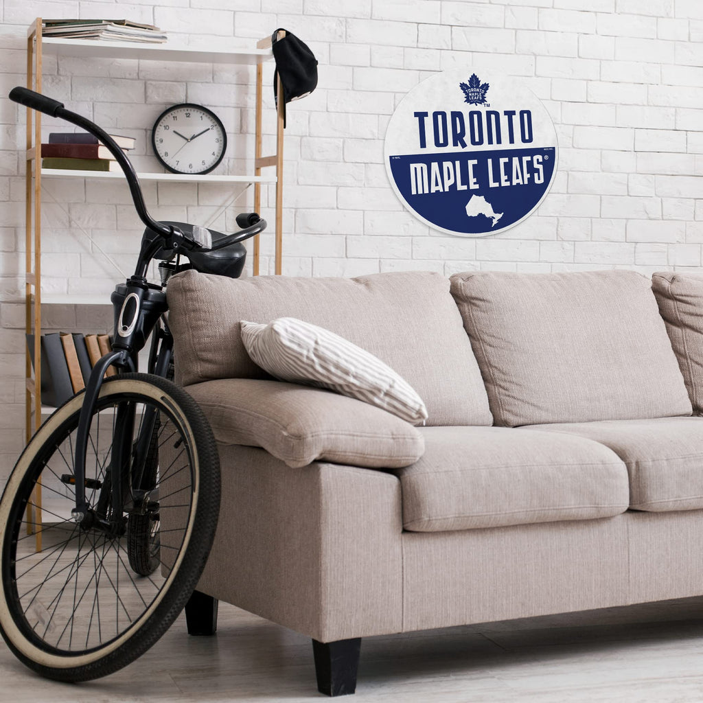 Rico Industries Nhl Toronto Maple Leafs Classic Shape Cut Pennant - Home And Living Room D  Cor - Soft Felt Ez To Hang