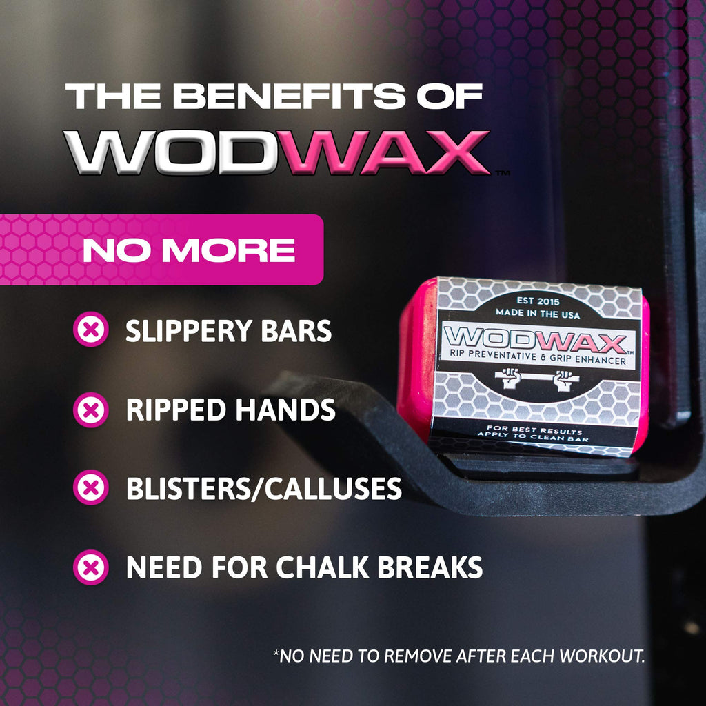 Wodwax 2 Pack 60G Bar - The Original Pull Up Bar Wax For Better Grip