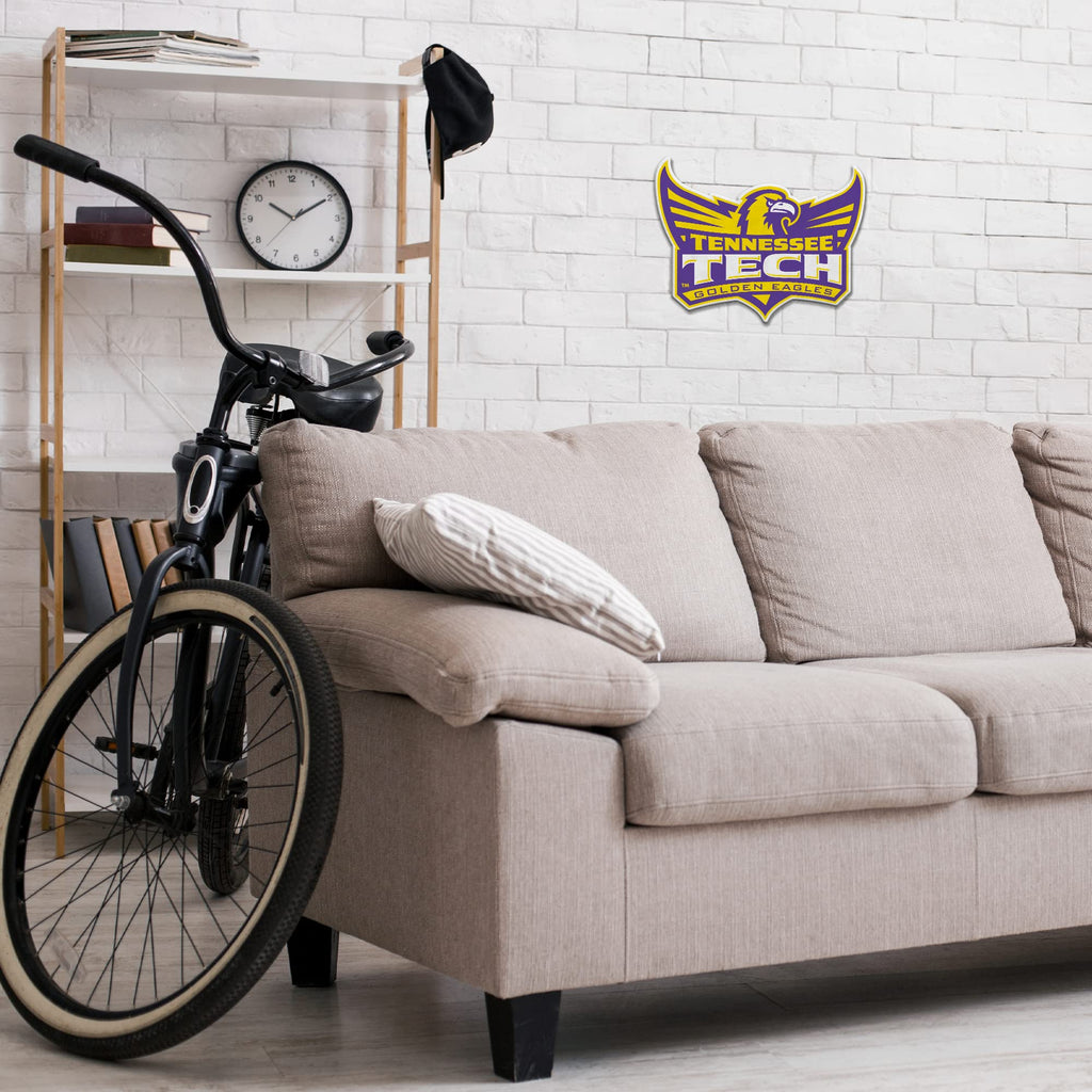 Rico Industries Ncaa Tennessee Tech Golden Eagles Primary Shape Cut Pennant - Home And Living Room D  Cor - Soft Felt Ez To Hang