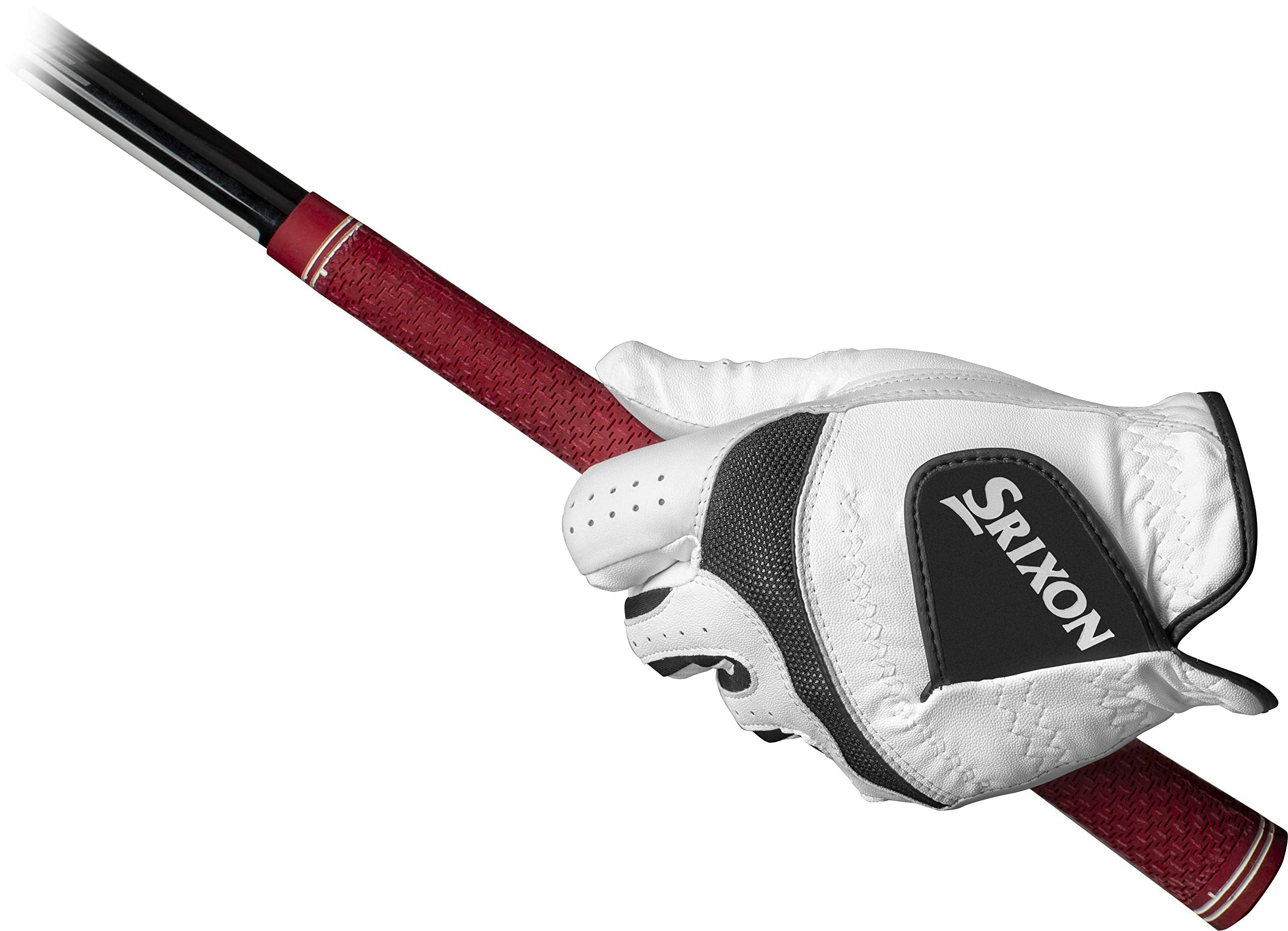 Srixon Tech Cabretta Golf Glove, Worn On Left Hand, S, White, Small