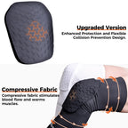 Coolomg Basketball Knee Pads Compression Leg Sleeves For Volleyball Football Weightlifting Black Xl