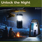 Outsmart Gadgets Outdoor Camping Toilet With Pop-Up Privacy Tent And Night Lantern, Portable Toilet Set For Comfortable Camping