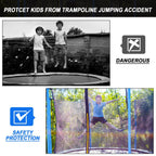 Trampoline Replacement 12 13 14 15 16 Ft Trampoline Safety Net Round Frame Trampolines Enclosure Net Weather Resistant Trampolin