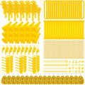 Soulchen 540 Pcs Yellow Team Spirit Accessories Bulk Field Day Accessories Pep Rally Color War Camp Spirit Events Party Items Ch