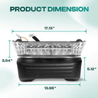 Drive-Up Club Car Precedent Led Head Light With Bumper Replacement Or Upgrade For 2004-Up Electric Golf Carts