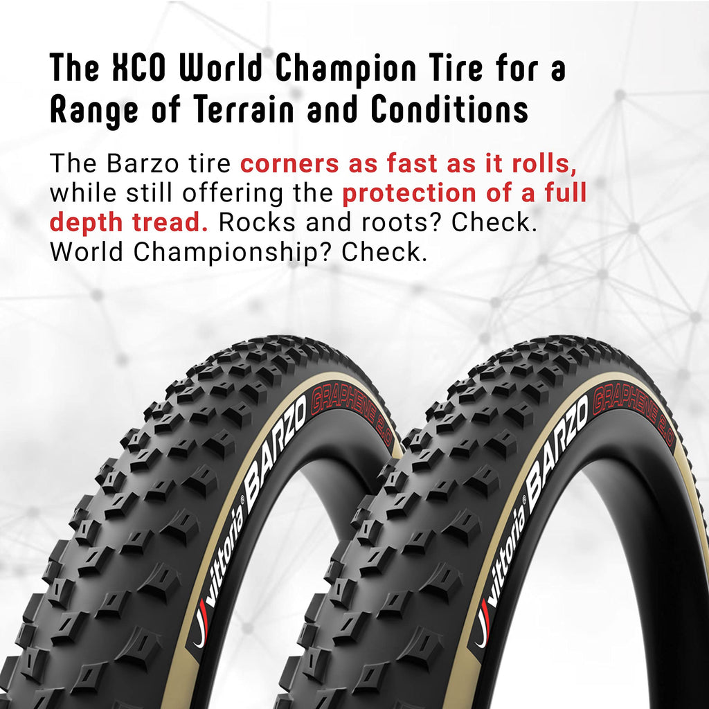 Vittoria Barzo G20 Xc-Trailtnt 29X225 Tire, Anthracite (11A00016)