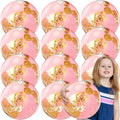 MiniInflat 12 Pcs 16 Inch Inflatable Beach Balls Bulk Jumbo Pastel Pool Beach Balls with Macaron Color Water Game Toy for Summer