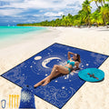 Wiwigo Beach Blanket Waterproof Sandproof Beach Mat 79 X 83/10'X9'For 2-8 Adults Quick Drying Outdoor Picnic Mat Beach Accessori