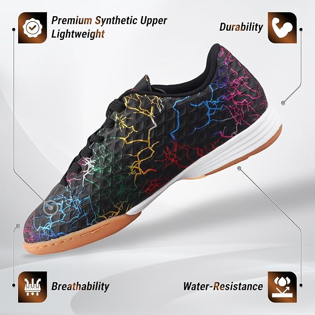 Vizari Zodiac Junior Indoor Soccer Shoes – Black