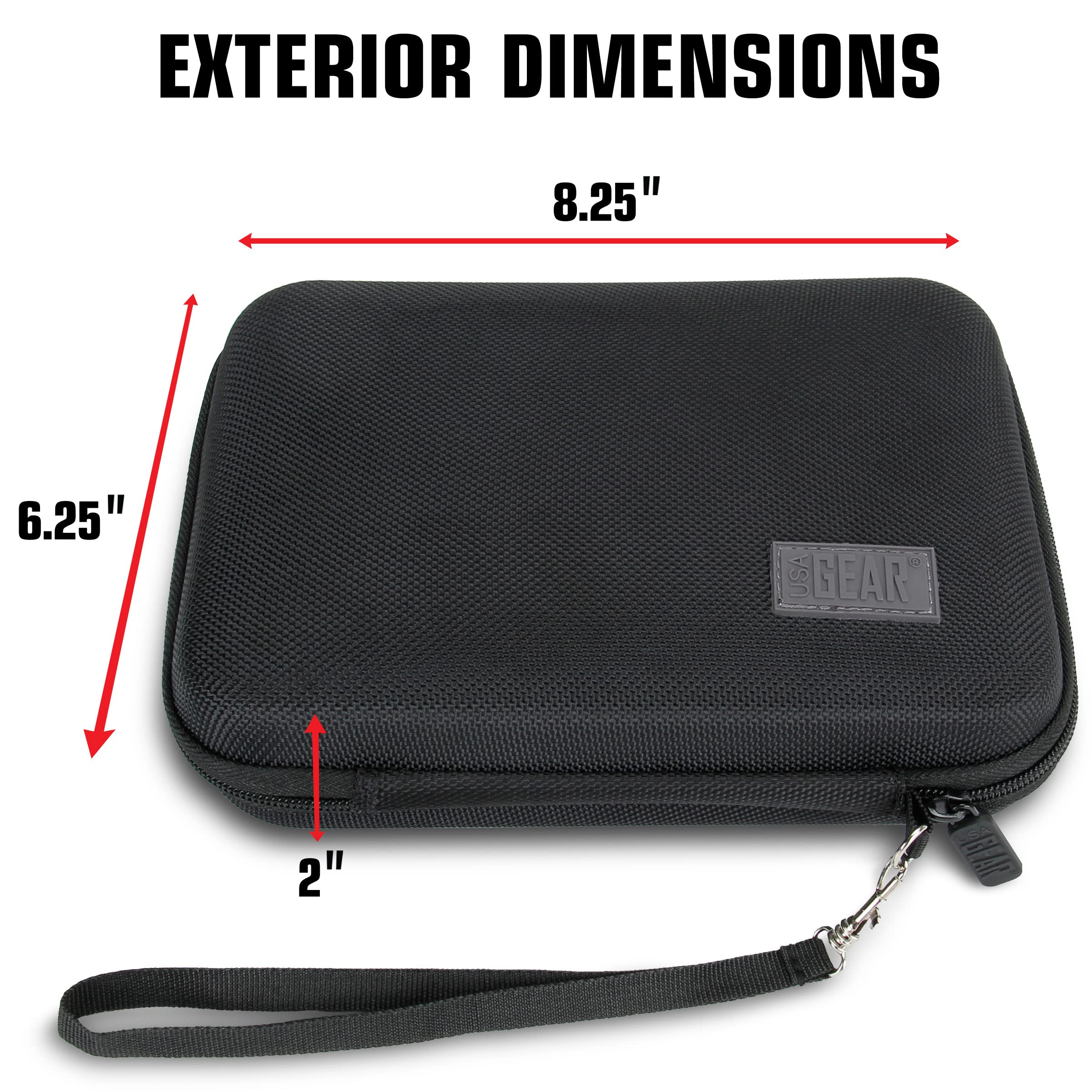 Usa Gear Golf Monitor Case - Swing Caddie Hard Case Compatible With - Swing Caddie Sc300, Sc200 Plus, And More Golf Accessories