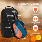 Beives Pickleball Paddles Set Of 4 Pickleball Set Pickle Ball Raquette, 4 Pickleball Rackets With 4 Balls And Portable Carry Bag