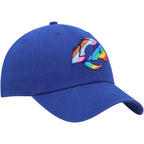 47 Men'S Royal Los Angeles Rams Pride Clean Up Adjustable Hat