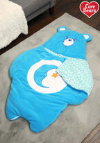 Kids Care Bears Bedtime Bear Sleeping Bag, Blue Care Bear Slumber Bag, Soft Cozy & Warm Nap Mat For Boys & Girls St