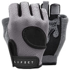 Lifect Essential Breathable Workout Gloves, Weight Lifting Fingerless Exercise Gloves With Curved Open Back, For Powerlifting, G