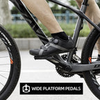 Rockbros Mountain Bike Pedals Flat Mtb Pedals Nylon Fiber Bicycle Platform Pedals For Road Mountain Bmx Mtb Bikes Black