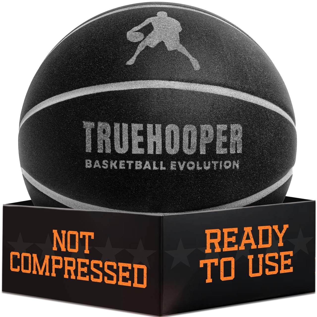 TRUEHOOPER Silent Basketball - Size 3 (7 inches) Indoor Basketball (Junior Edition), Noise-Free for Indoor Play - Soundless Ball