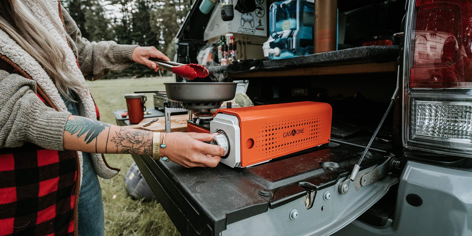 Gasone Gs-8300 - Camp Stove Compact Butane Stove With Carrying Case - Foldable Portable Stove