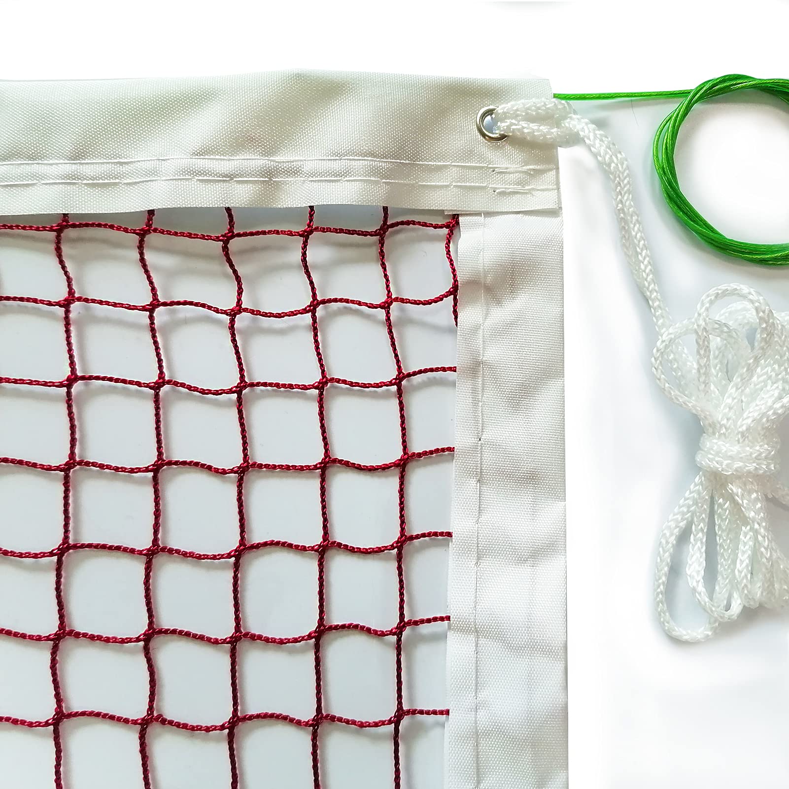DOURR Badminton Tournament Net with Rope Cable (20 FT x 2.5 FT) (with Steel Rope Cable)