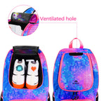 MATEIN Basketball Bag, Sturdy Soccer Bag with Ball Holder & Shoe Compartment, Large Basketball Backpack for Training Equipment,