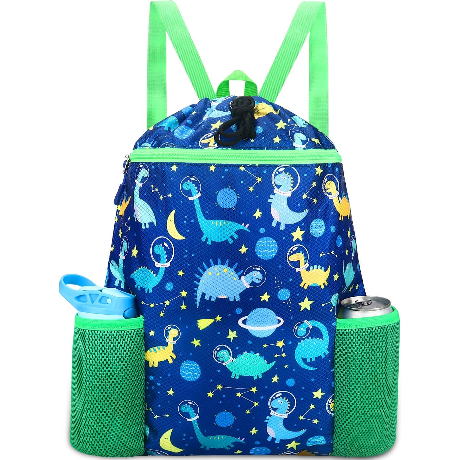 RHCPFOVR Panda Drawstring Backpack for Kids - Drawstring Bags for Girls Swim Bag for Beach Swimming Pool Lightweight Draw String