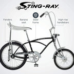Schwinn Classic Krate Kids Bike, For Boys And Girls Age 6+ Year Old, Iconic Sting-Ray Frame & Springer Fork, Vintage High-Rise A