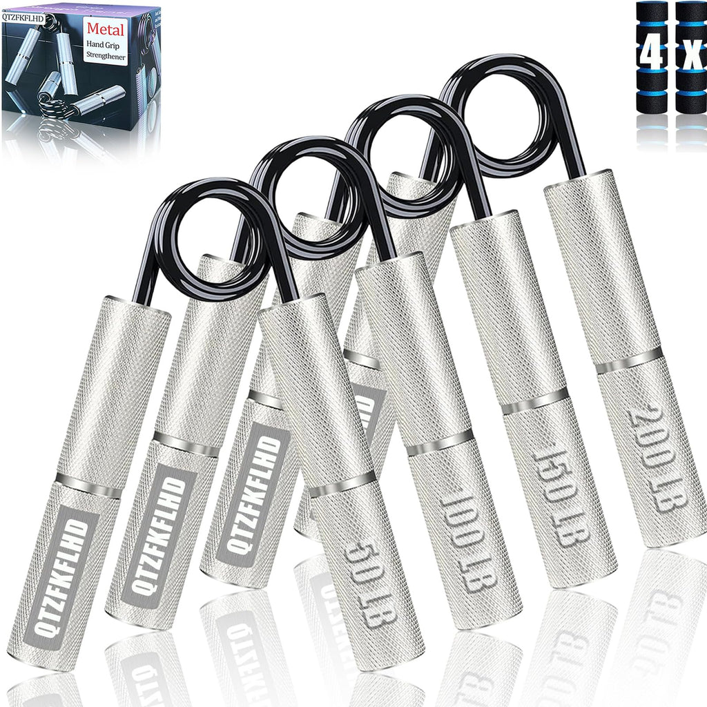 Grip Strength Trainer, Metal Hand Grip Strengthener,Non Slip Heavy Duty Forearm Strengthener, Hand Strengthening Devices And Han