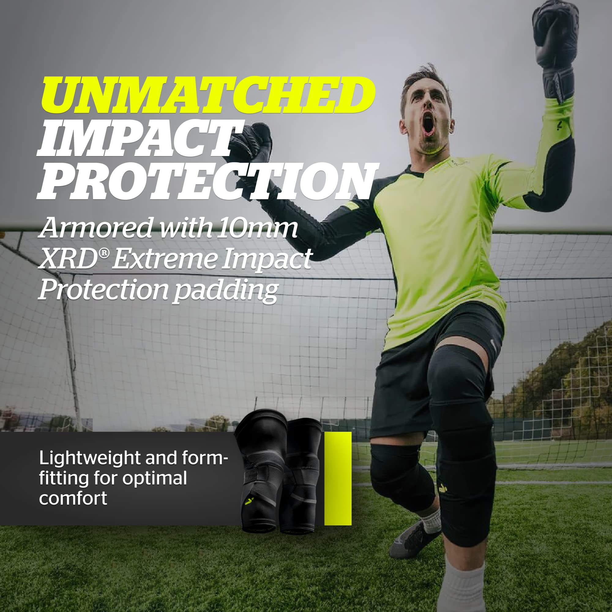 Storelli Bodyshield Knee Guards, High-Impact Protection, Sweat-Wicking, Uv-Resistant Athletic Knee Protection Pads For Soccer &