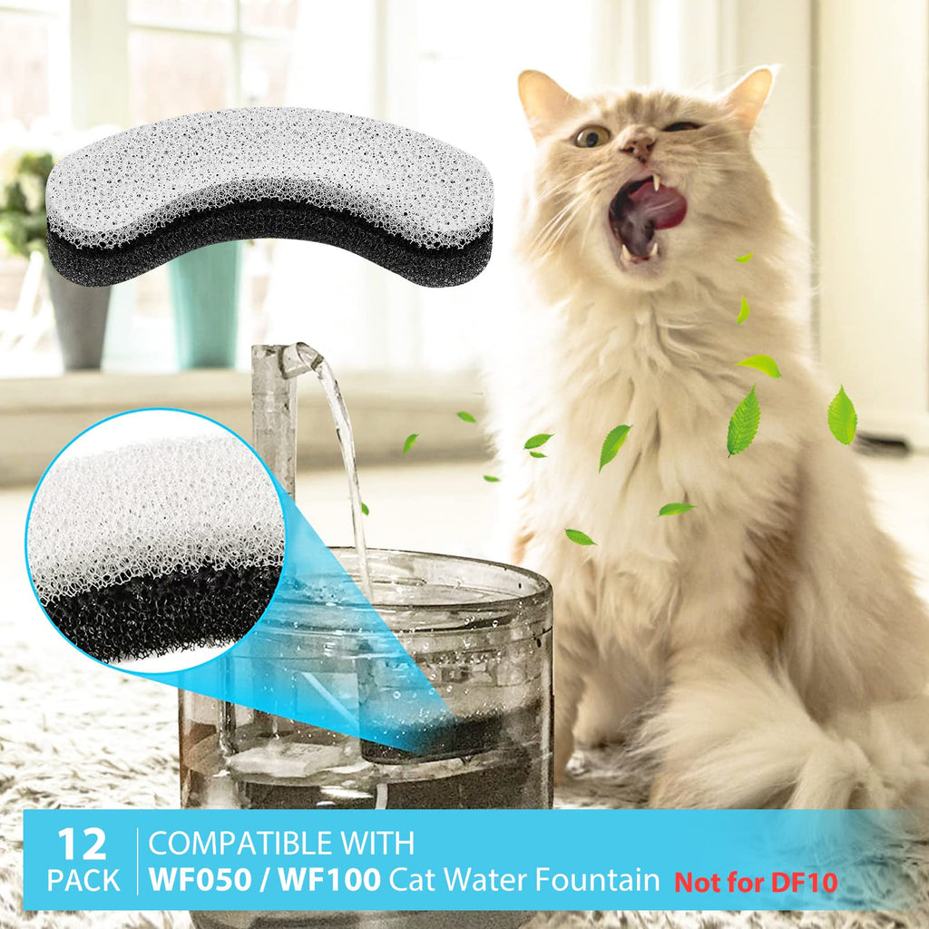 Myfatboss Cat Water Fountain Filter Compatible With Wf050 Wf100 Cat Fountain, Pet Fountain Filter Replacement Cat Water Filter F